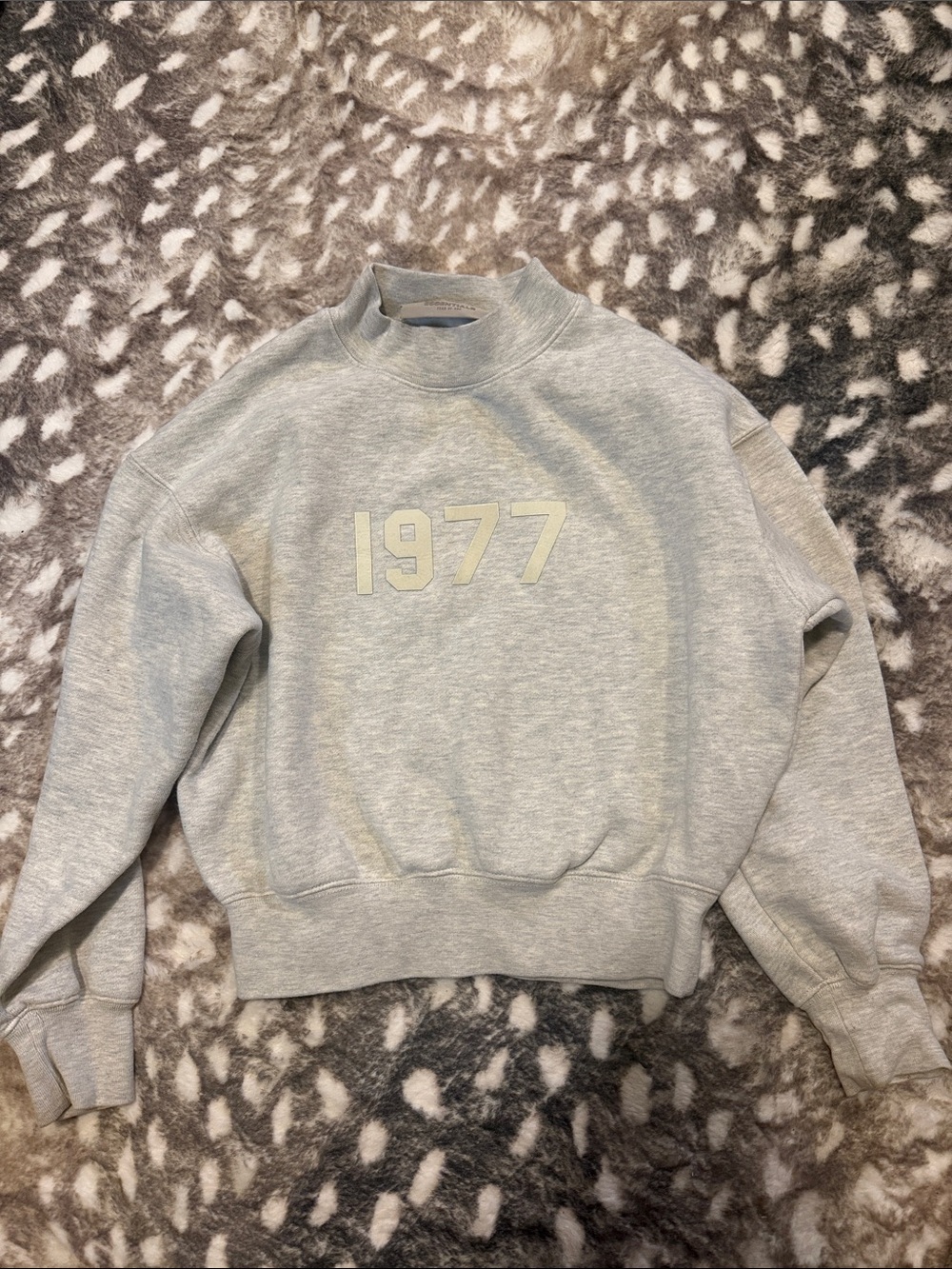 Fear of God Light Gray '1977' Crewneck Sweatshirt